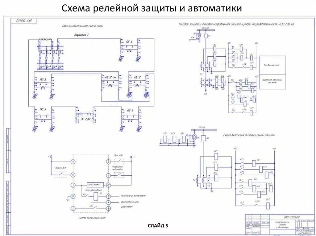 Принципиальных электрических схем рза для якно Тп рза