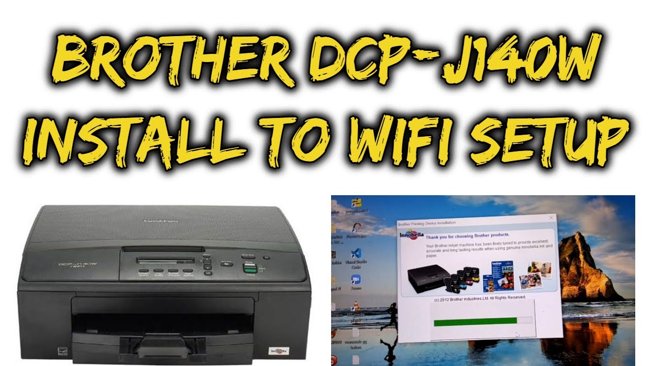 Принтер brother dcp как подключить wifi Brother DCP J140w Printer Connecting To WIFI SETUP - YouTube