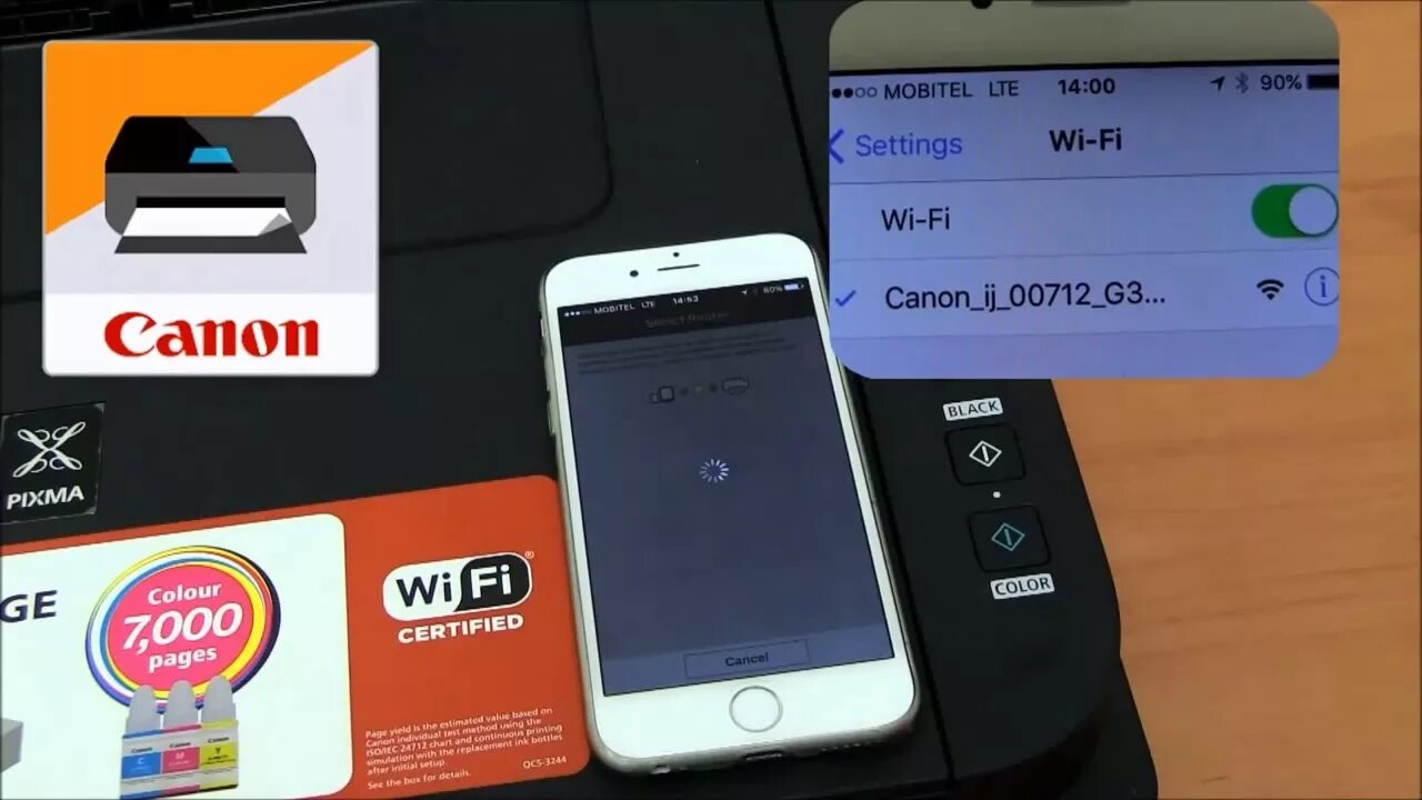 Принтер canon g3430 как подключить по wifi Подключение Canon Pixma G3400 к Wi-Fi роутеру - YouTube