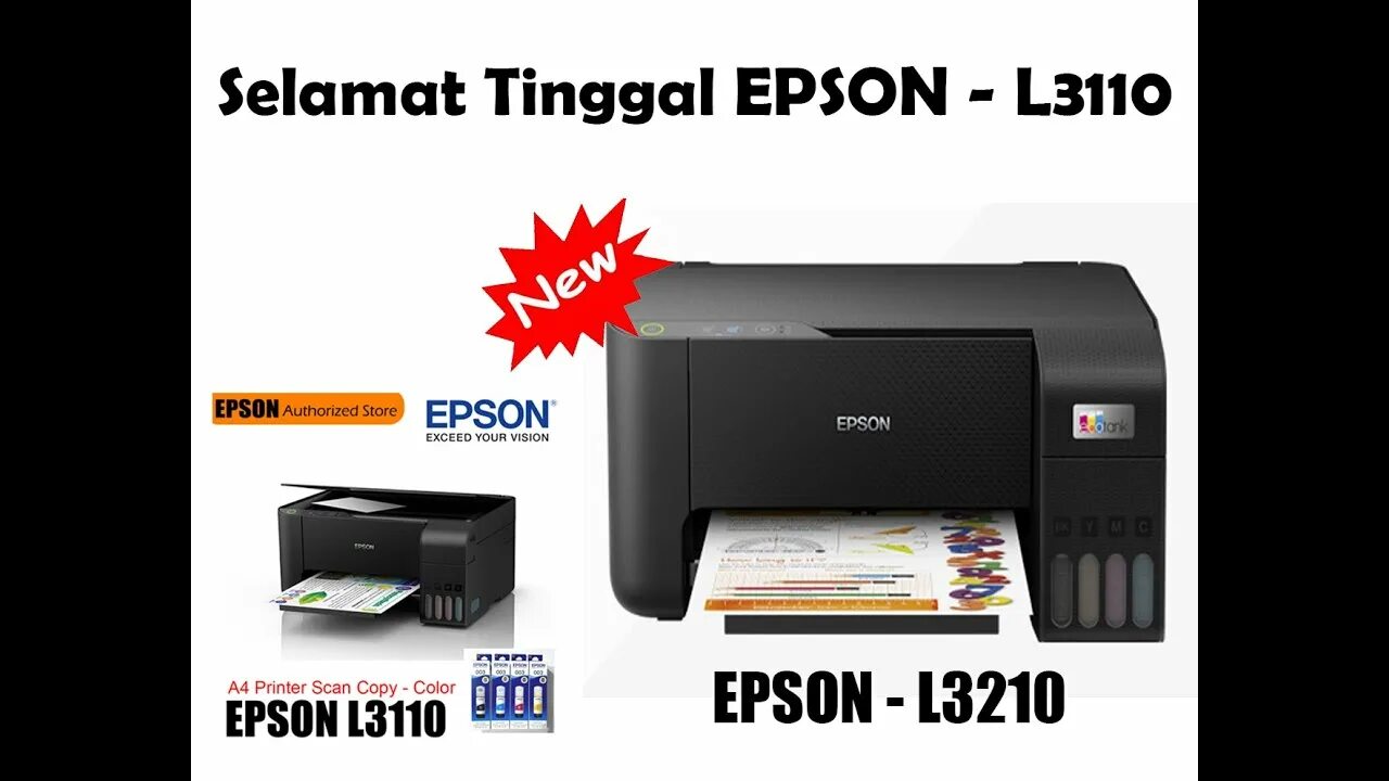 Принтер epson l3210 как подключить к телефону Selamat Tinggal EPSON L3110 - Say Goodbye EPSON L3110 Welcome EPSON L3210 L3250 