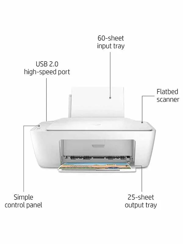 Принтер hp deskjet 2320 как подключить HP 2320 DeskJet All-in-One Printer, USB Plug and Print, Scan, and Copy -White HP