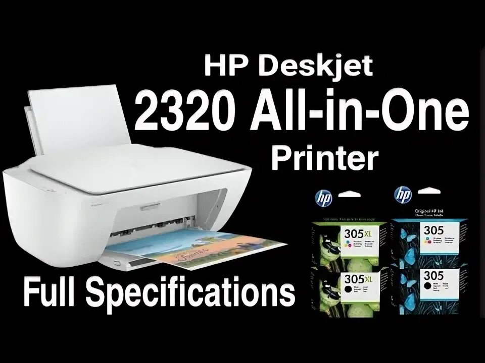 Принтер hp deskjet 2320 как подключить HP Deskjet 2320 All in One Printer Full specifications and Review - YouTube