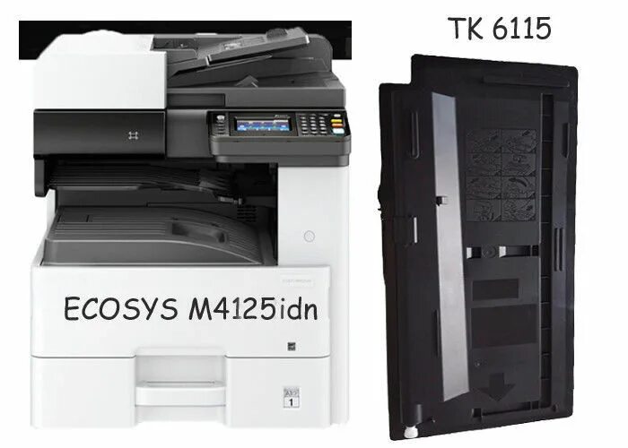 Принтер kyocera ecosys m4125idn как подключить блютуз M4125idn Kyocera Ecosys Toner TK 6115 High Yield Printing 15K CE SGS Approval