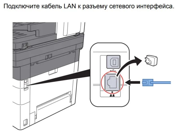 Принтер kyocera как подключить по сети KYOCERA Подключение сетевого кабеля БКС (Киосера)