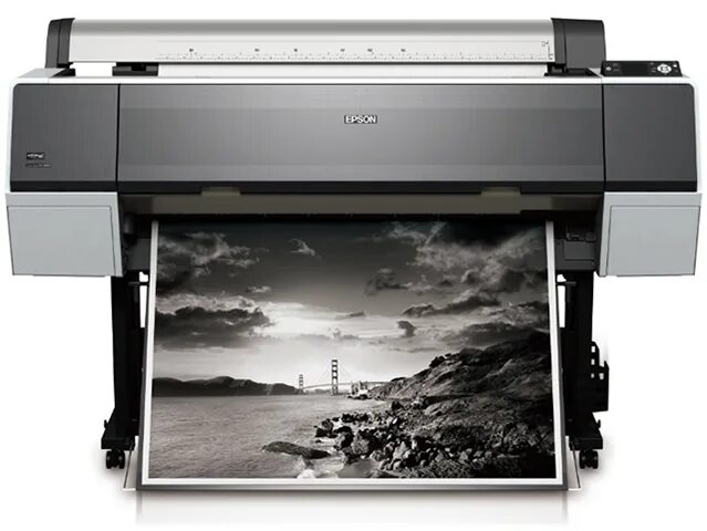 Принтер печатает фото черно белым Струйный плоттер Epson Stylus Pro 9890 SpectroProofer купить по цене 584 320 руб