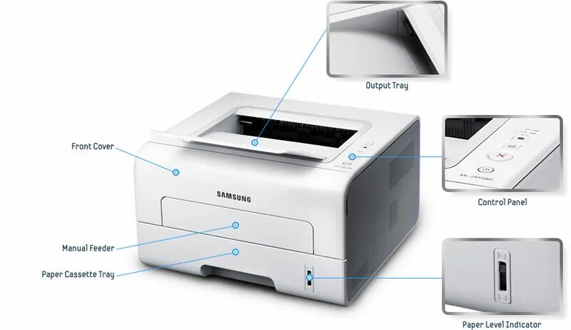 Принтер samsung ml 2160 как подключить Amazon.com: Samsung ML-2955DW/XAA Wireless Monochrome Printer : Office Products