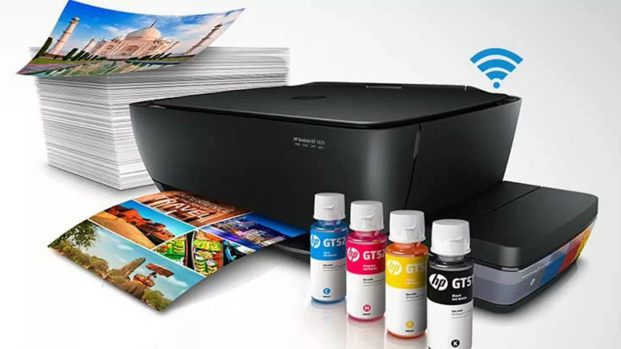 Принтера краска фото HP DeskJet GT 5820 All-in-One Printer II How To use HP ALL-IN-ONE Printer (DeskJ