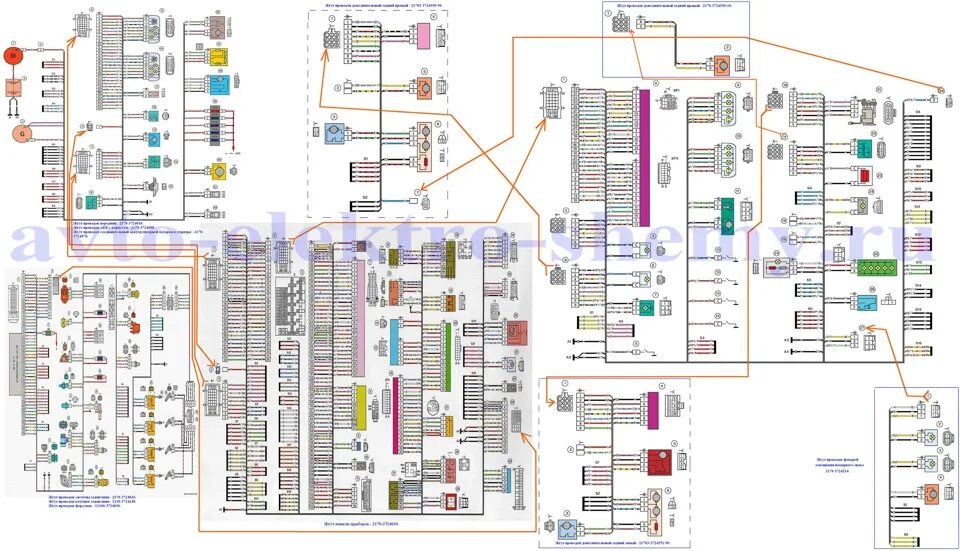 Приора 1 схема электрическая Распиновка Косы управления двигателем - Сообщество "ВАЗ: Ремонт и Доработка" на 