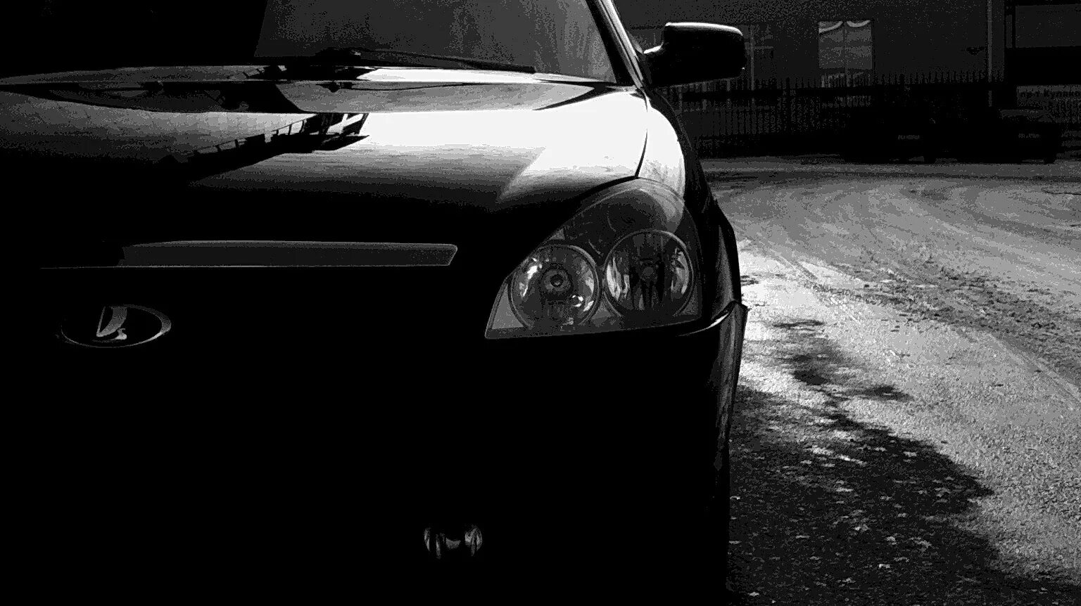 Приора фото на обои телефон Lada Приора хэтчбек 1.6 бензиновый 2010 ♠ Sweet Black ♠ на DRIVE2