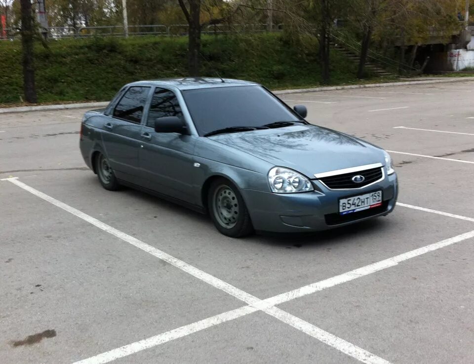 Приора фото серое Бункер+ксенон в два этажа))) - Lada Приора седан, 1,6 л, 2012 года тюнинг DRIVE2