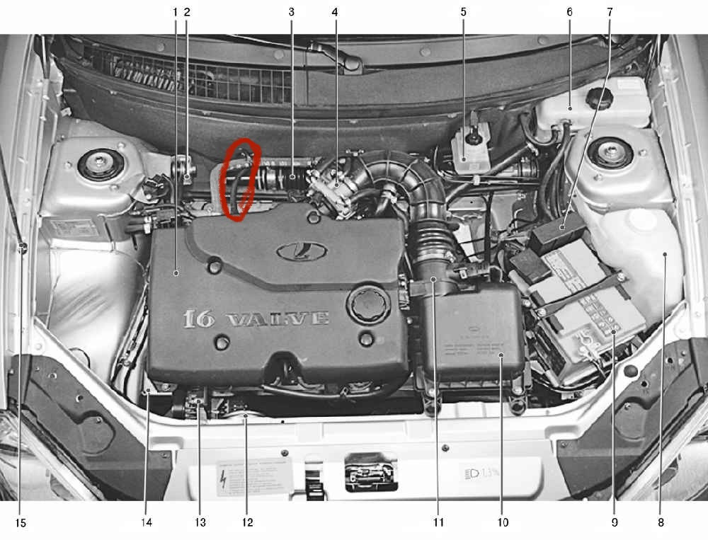 Приора номер двигателя где находится фото подскажите что за трубка это? - DRIVE2