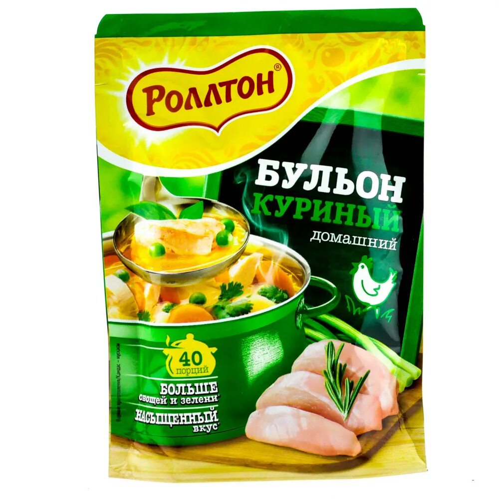 Приправа для супа фото Бульон "РОЛЛТОН" 90г куриный (24 шт./уп.) Медостав24