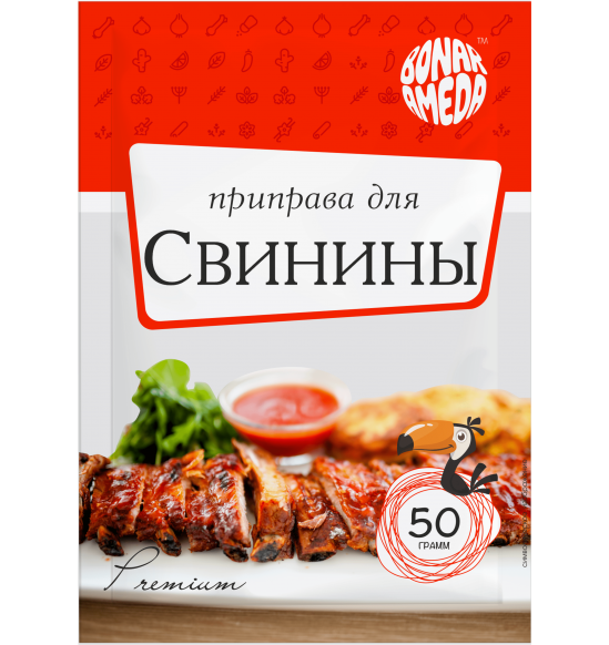 Приправа для свинины фото ПРИПРАВА "ДЛЯ СВИНИНЫ" 50ГР - ВКУС-МАРТ