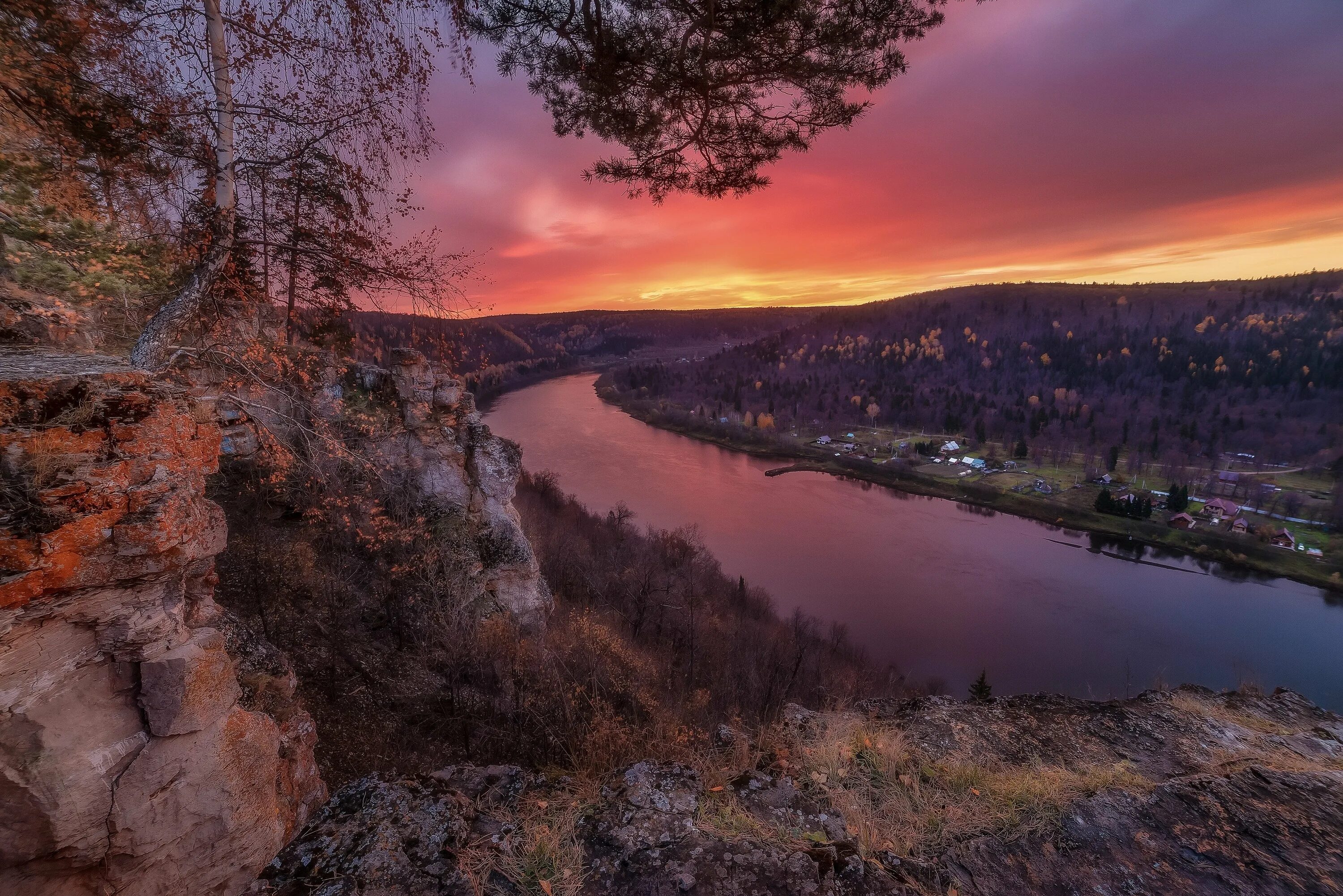 Природа башкирии фото самые красивые Рассвет над Уфимкой. Photographer Aleksey Nikitin