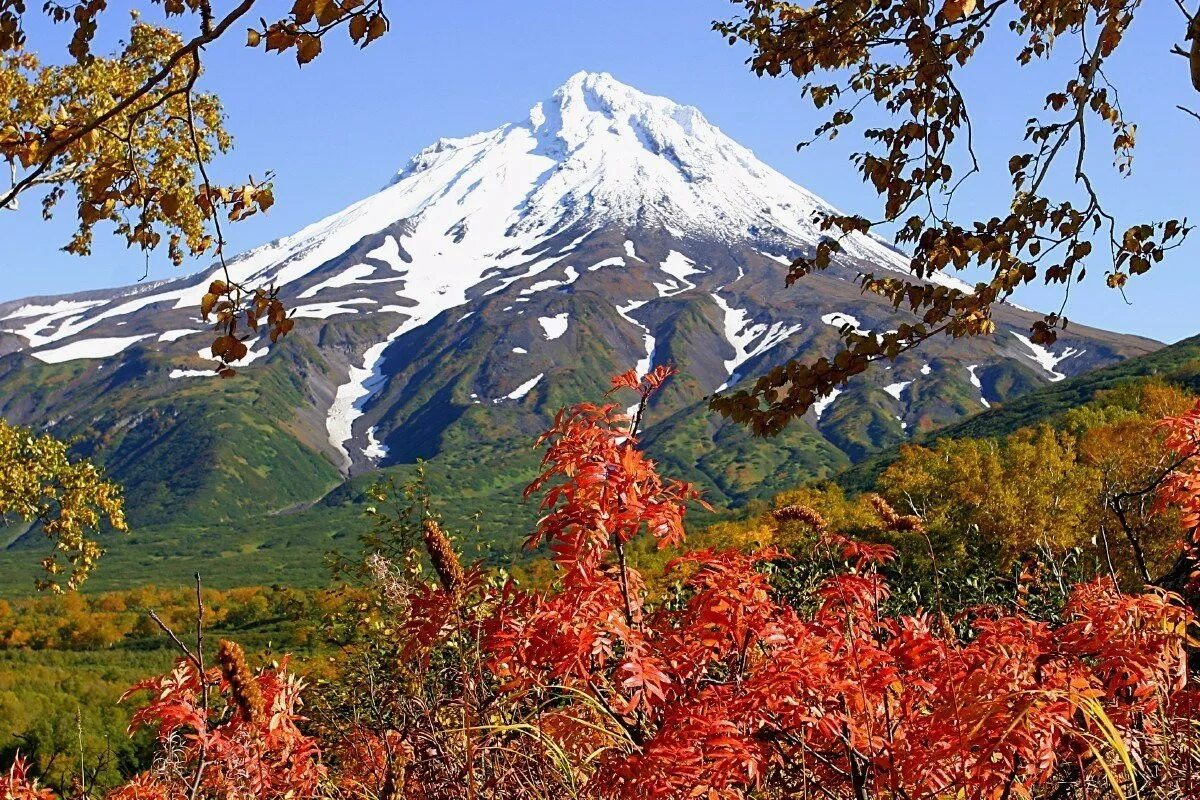 Природа дальнего востока фото Осенние краски Камчатки