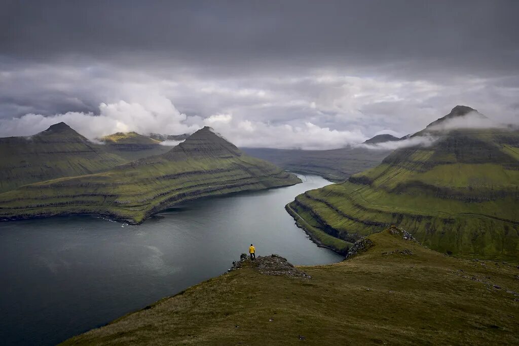 Природа дании фото View! View of the beautiful mountains on the Faroe Islands. Flickr