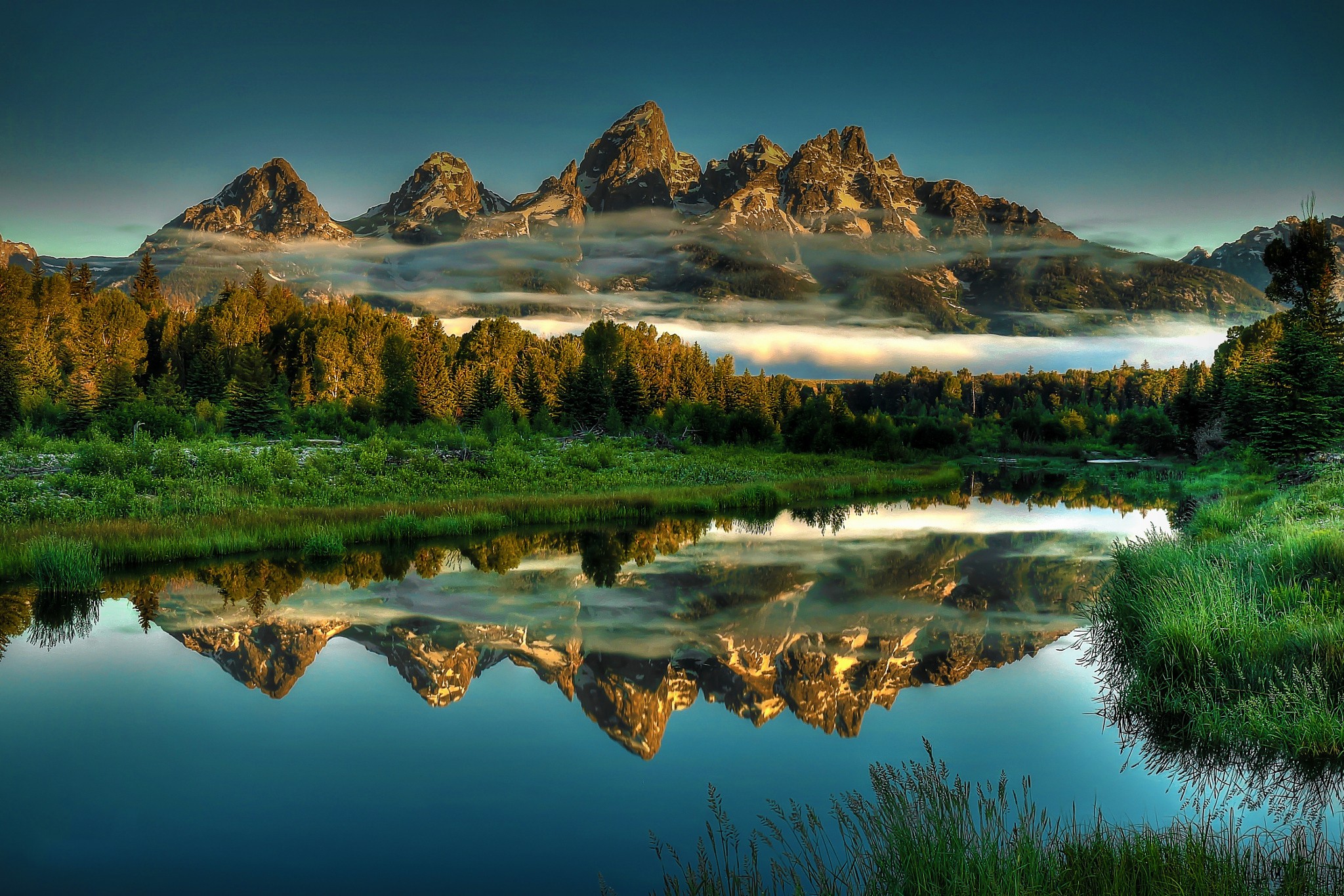 Природа фото высокого разрешения скачать Wallpaper : landscape, mountains, lake, nature, reflection, sunrise, evening, mo