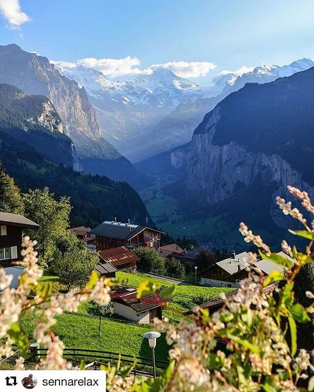 Природа швейцарии фото Thank you @sennarelax for this beautiful picture from last Summer! #lauterbrunne