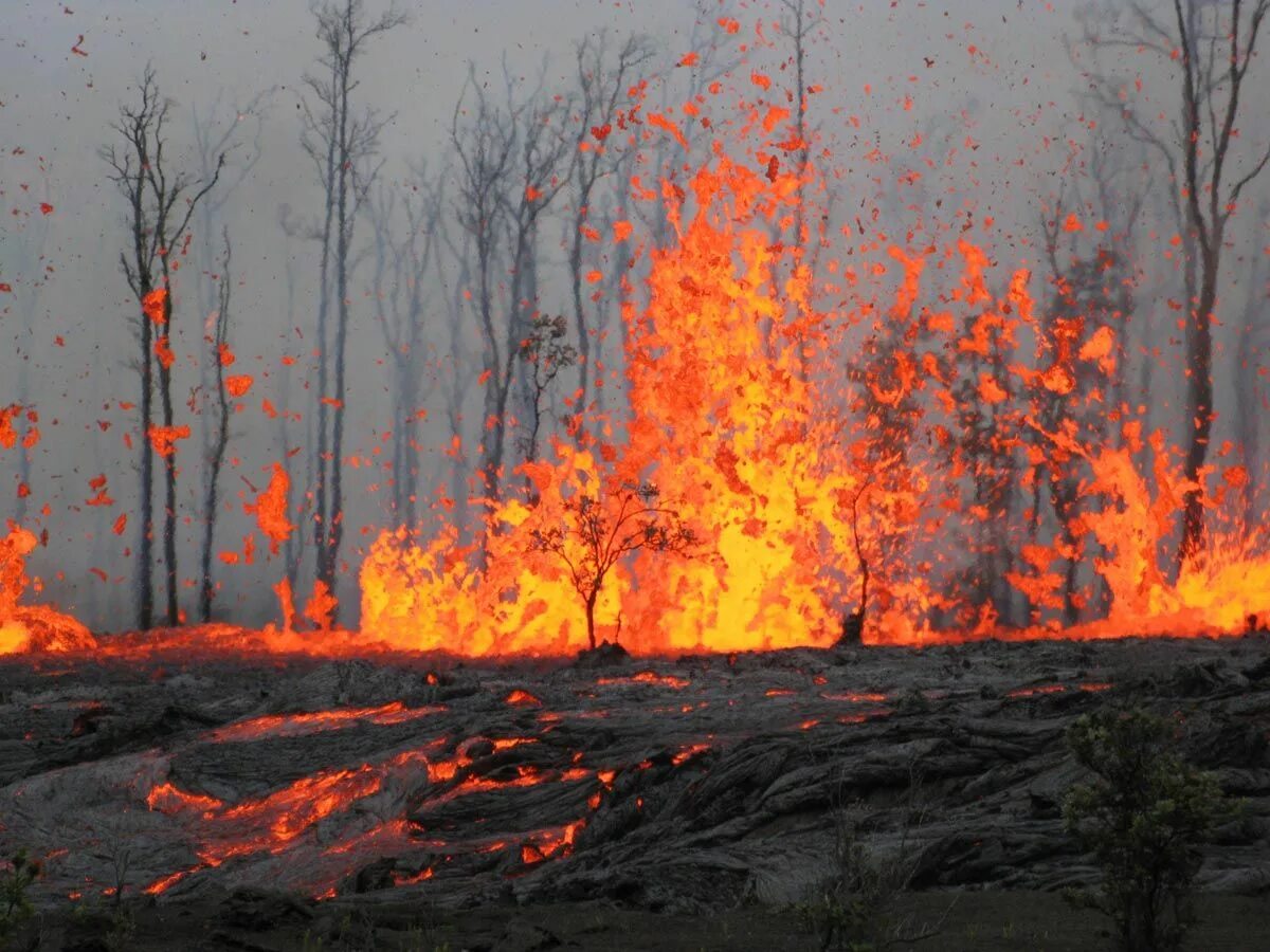 Природа в опасности фото Hawaiian Volcano Kilauea Eruption Images PlanetSave Hawaii volcanoes national pa