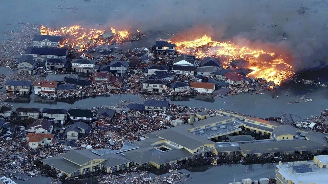 Природные катастрофы фото How Tsunami can destroy a city!!! End to end Japan tsunami footage from Miyagi C