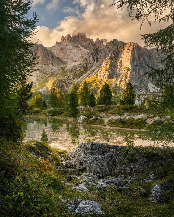 Природные пейзажи фото Postcard from the Dolomites