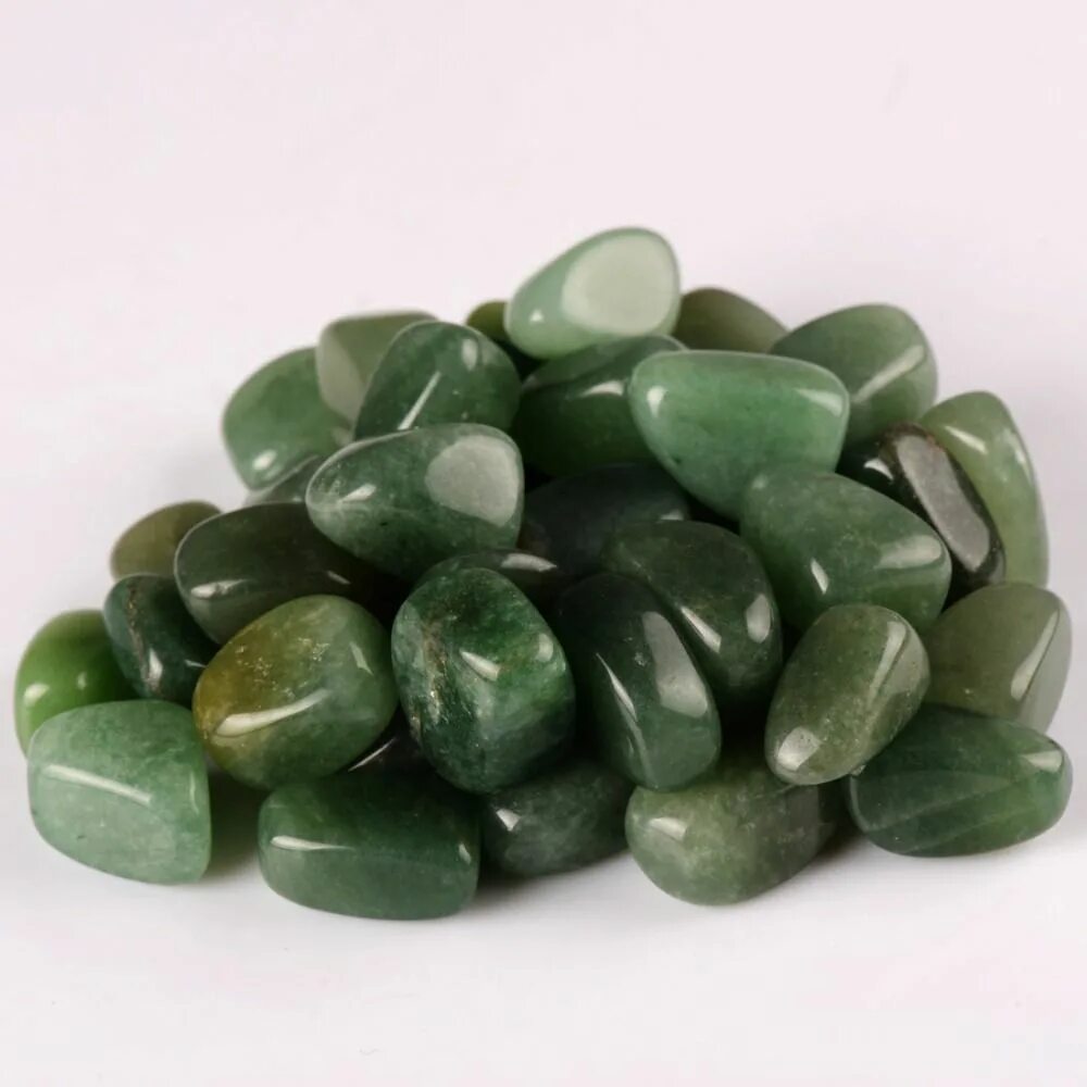 Природный камень зеленого цвета название фото Natural Bulk Tumbled Stones and Crystals (Many Varieties Green aventurine, Stone