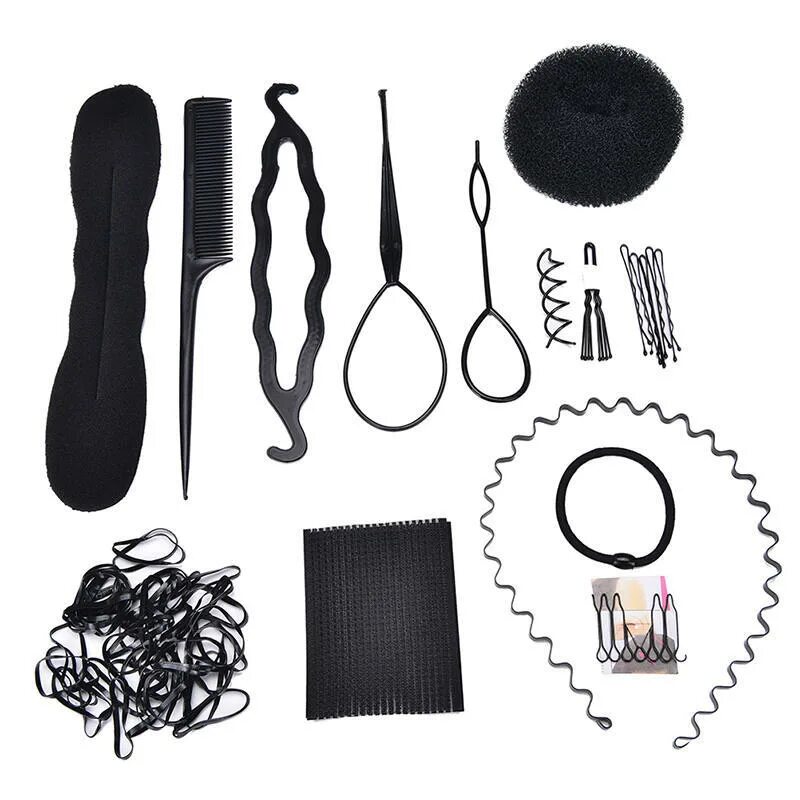 Приспособление для прически волос 1 Set Hair Styling Accessories Tools Kit Hair Makeup Tool Kits Hair Braid Tool к