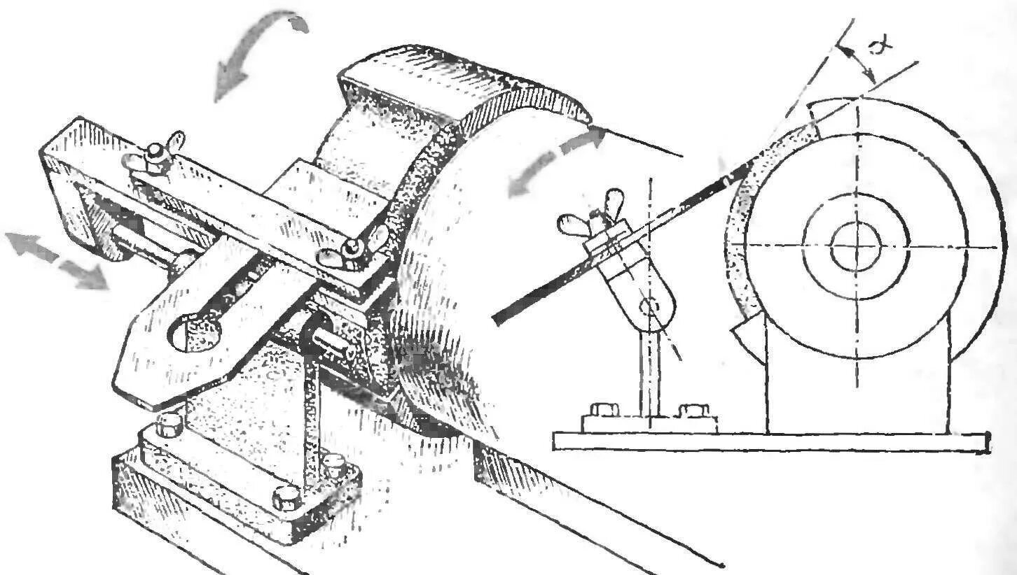 Приспособление для заточки своими руками чертежи С ГАРАНТИРОВАННЫМ УГЛОМ МОДЕЛИСТ-КОНСТРУКТОР
