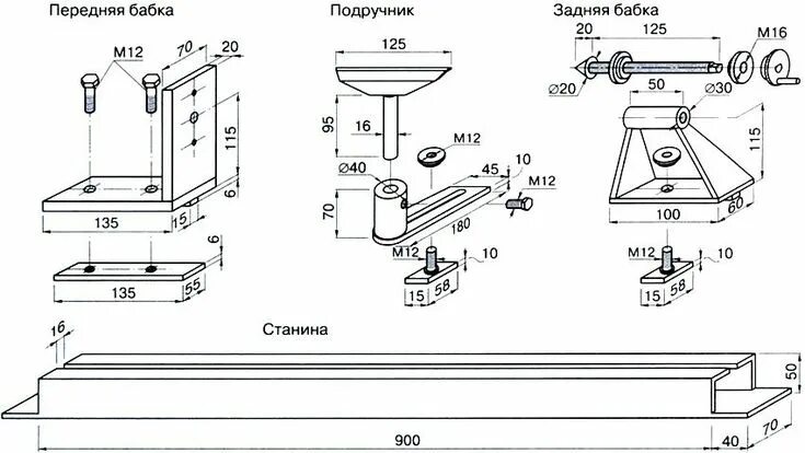 Приспособления своими руками чертежи Самодельные станки и приспособления для домашней мастерской Токарный станок по д