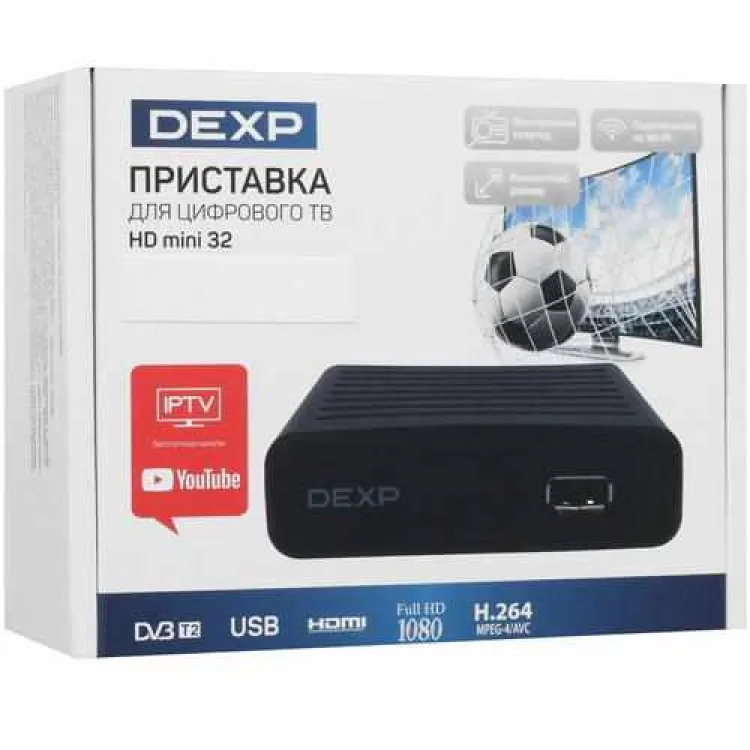 Приставка dexp hd 7789p как подключить Приставка для цифрового ТВ DEXP HD mini 32 черный AliExpress