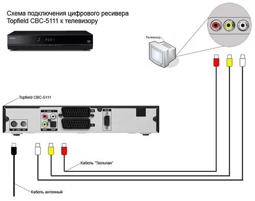 Приставка колор как подключить Кабельный ресивер Topfield CBC-5111