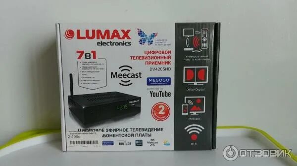 Приставка lumax как подключить интернет Отзыв о Цифровой телевизионный приемник Lumax DV4205HD Приставка с покалеченным 