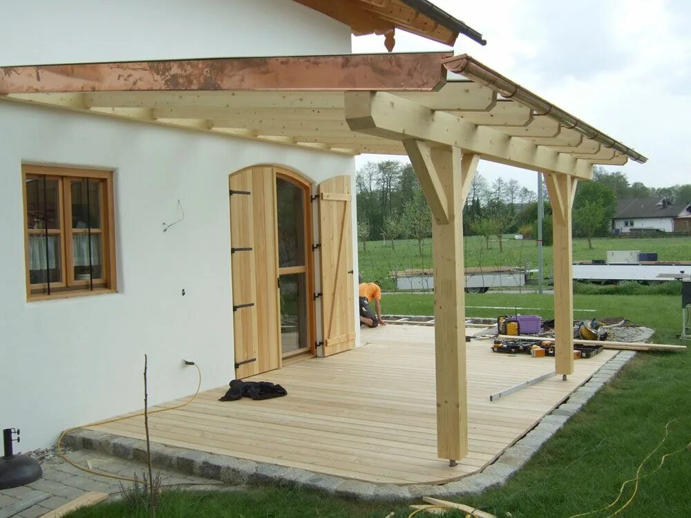 Пристроить навес к дому варианты Bilderesultat for pergola terrasse Terrasse Pergola, Outdoor structures, Garden 