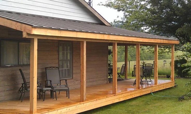 Пристроить открытую террасу к дому варианты Deck and Cover Patio roof, Covered patio design, Building a porch