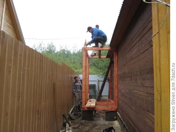 Пристроить туалет к дому на даче варианты Теплый туалет на даче своими руками. Мастер-класс с фото