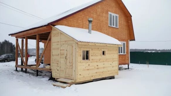 Пристрой к бане фото Купить каркасный дом в Кирове можно в "Альфа доме"