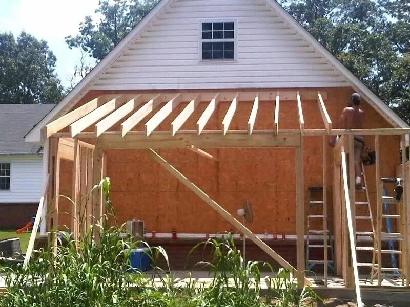 Пристрой к дому фото крыши Pin on Garage Lean to roof, Building a shed, Shed