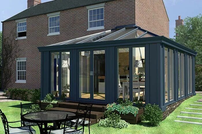 Пристройки дому дизайн Loggia Conservatories, Broadstairs, Kent House extension design, Modern conserva