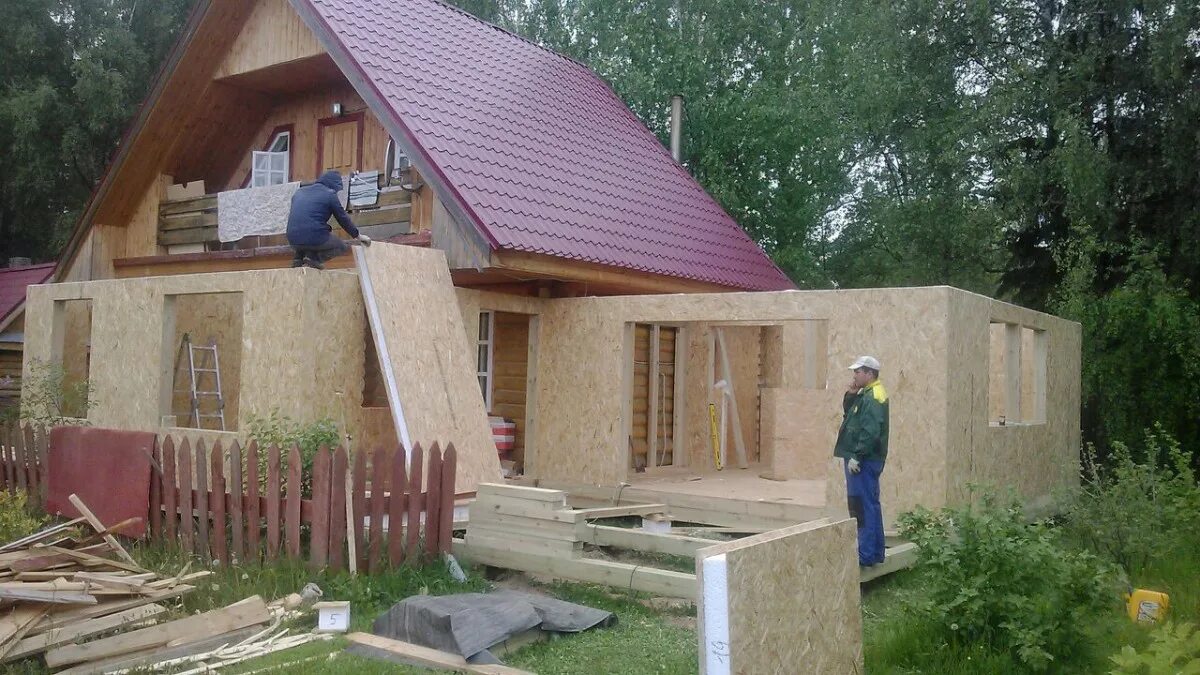 Пристройки к дому из сип панелей фото Проект Пристрой в Воскресенске (май 2018 года) купить по цене производителя в Ни