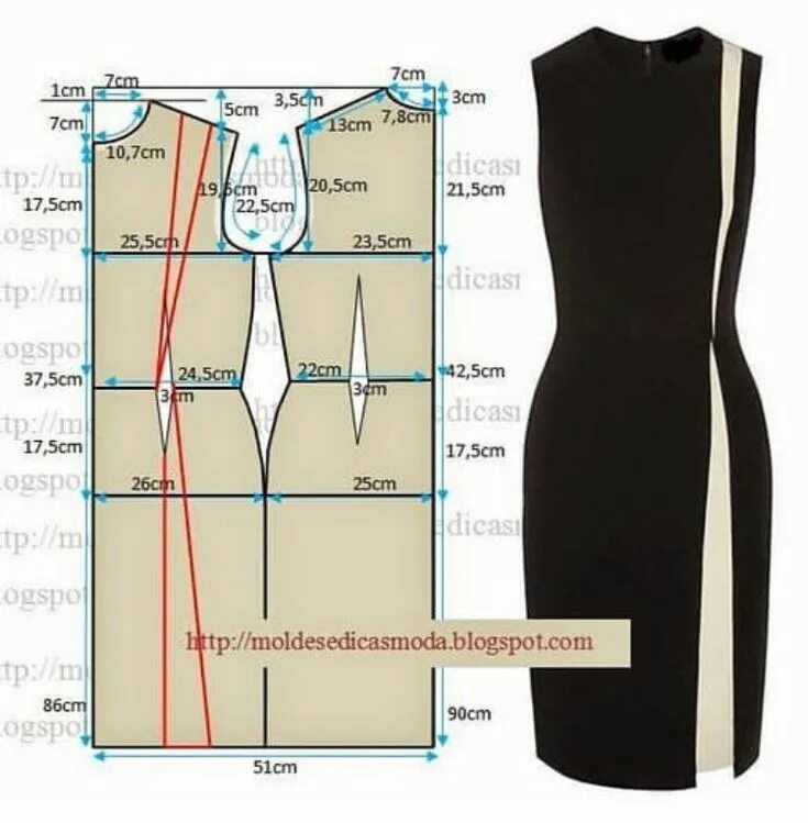 Приталенное платье выкройка бесплатно Пин на доске Выкройки Узоры для одежды, Составление образца, Образец моды