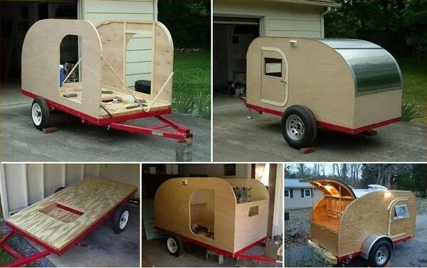 Прицеп дача для легкового автомобиля своими руками DIY Teardrop Camping Trailer Decorzy Camping trailer diy, Trailer diy, Teardrop 