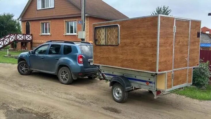 Прицеп дача для легкового автомобиля своими руками Жилой модуль в прицеп: 9 чертежей своими руками Homemade camper, Teardrop camper