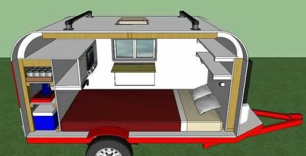 Прицеп дача сделать своими руками Проект кемпера на базе прицепа