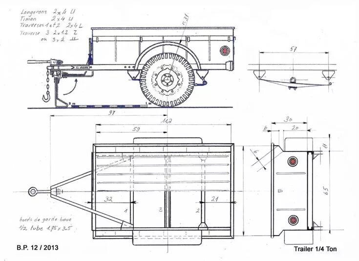 Прицеп для квадроцикла своими руками чертежи Xooimage Camping trailer diy, Trailer plans, Teardrop trailer plans