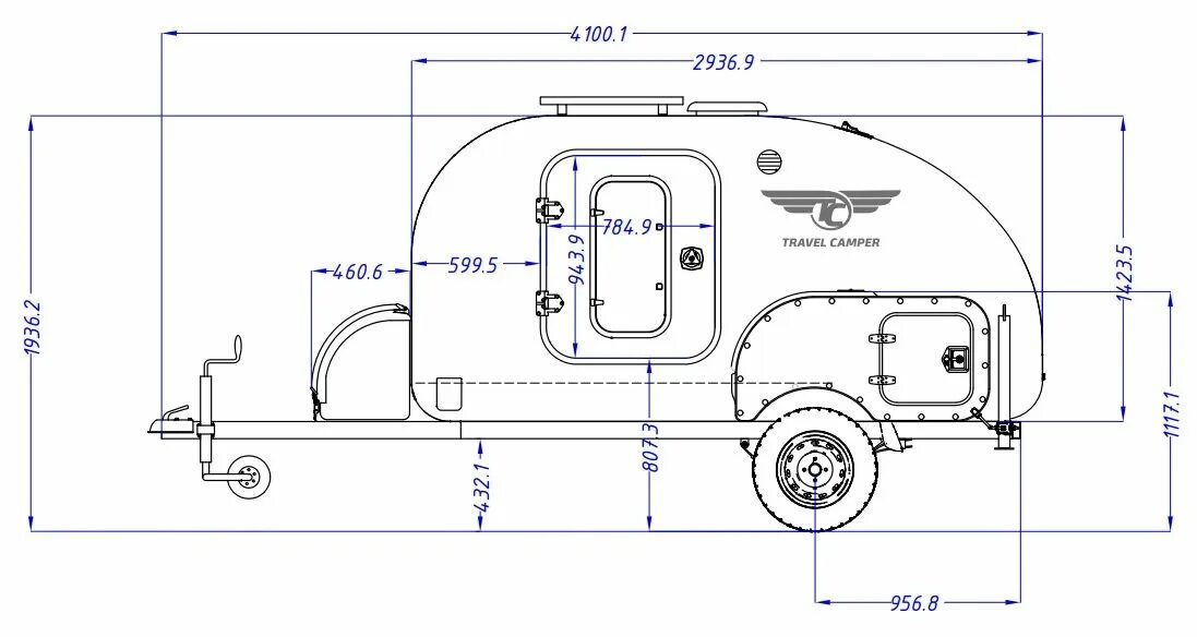 Прицеп дом своими руками чертежи Прицеп-капля нового поколения от российского производителя "Тревелкемпер" Автодо