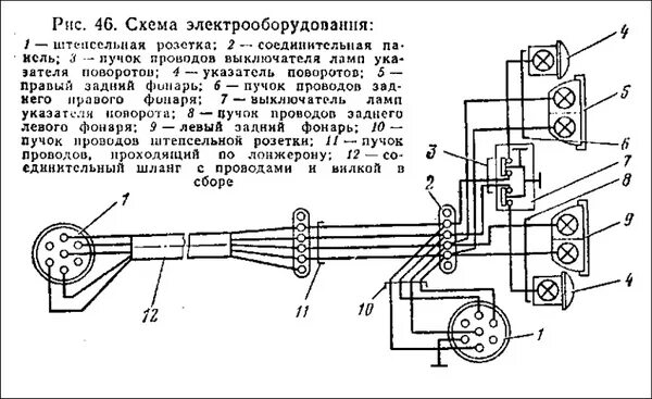 Прицеп крепыш схема подключения Системы освещения и световой сигнализации прицепов и полуприцепов грузовых автом