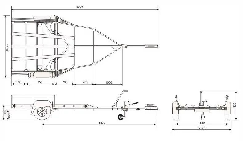 Прицеп своими руками чертежи размеры Прицеп для лодки чертежи и размеры