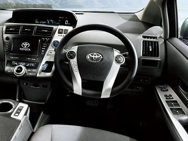 Приус альфа фото салона Toyota Prius Alpha 2011, 2012, 2013, 2014, минивэн, 1 поколение, XW40 технически