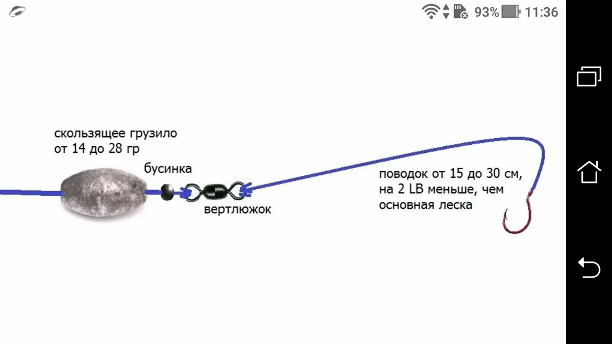 Приведенная ниже оснастка Для чего делают скользящий груз на донку Фото заметки из моей жизни в Крым Дзен