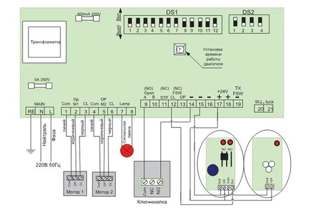 Привод swing 4000 подключение электрической схемы Как избежать частых проблем и поломок с распашными воротами?